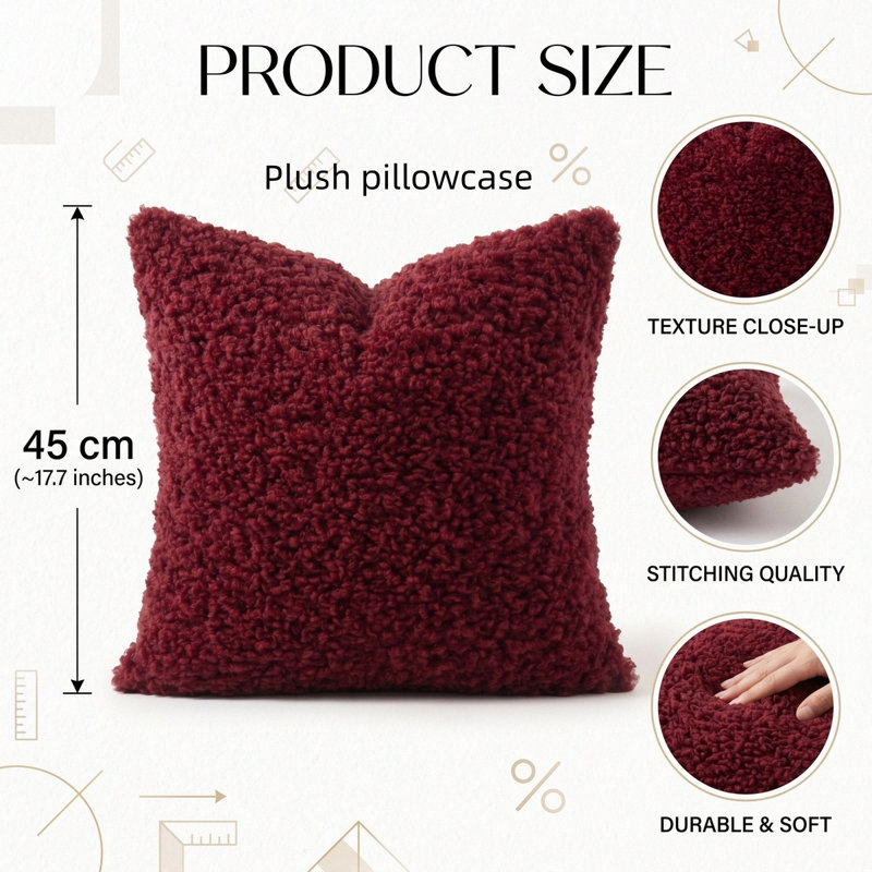 Coussin Teddy Teddy, Red