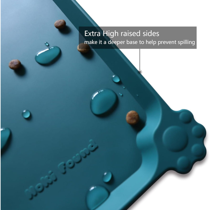 Plateau en silicone Crystopher, H 2,24 po x l 22 po x P 14 po, Bleu marine