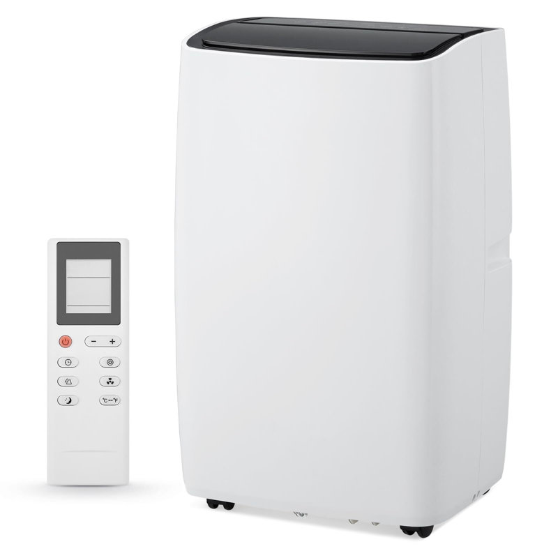 Climatiseur portatif 12 000 BTU avec minuterie à économie d'énergie de 24 heures pour déshumidifier le ventilateur à 2 vitesses jusqu'à 450 à 550 pieds carrés