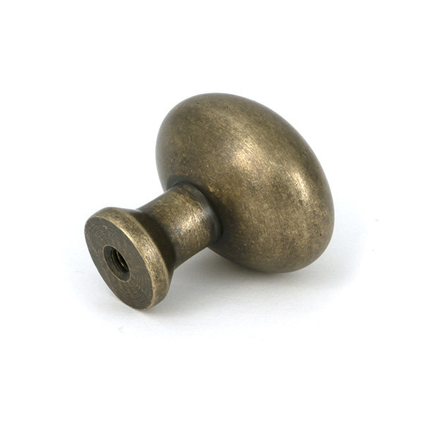 Moore Cabinet Knob, Burnished Brass, 1.26" Knob Diameter