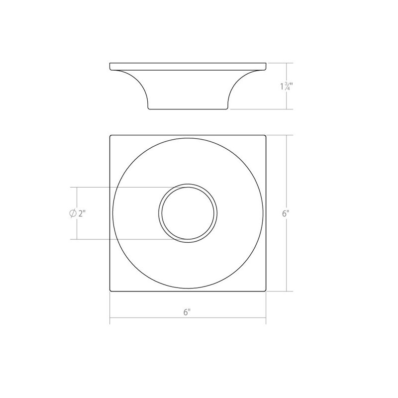 Satin Black 6-Inch LED Flush Mount Light