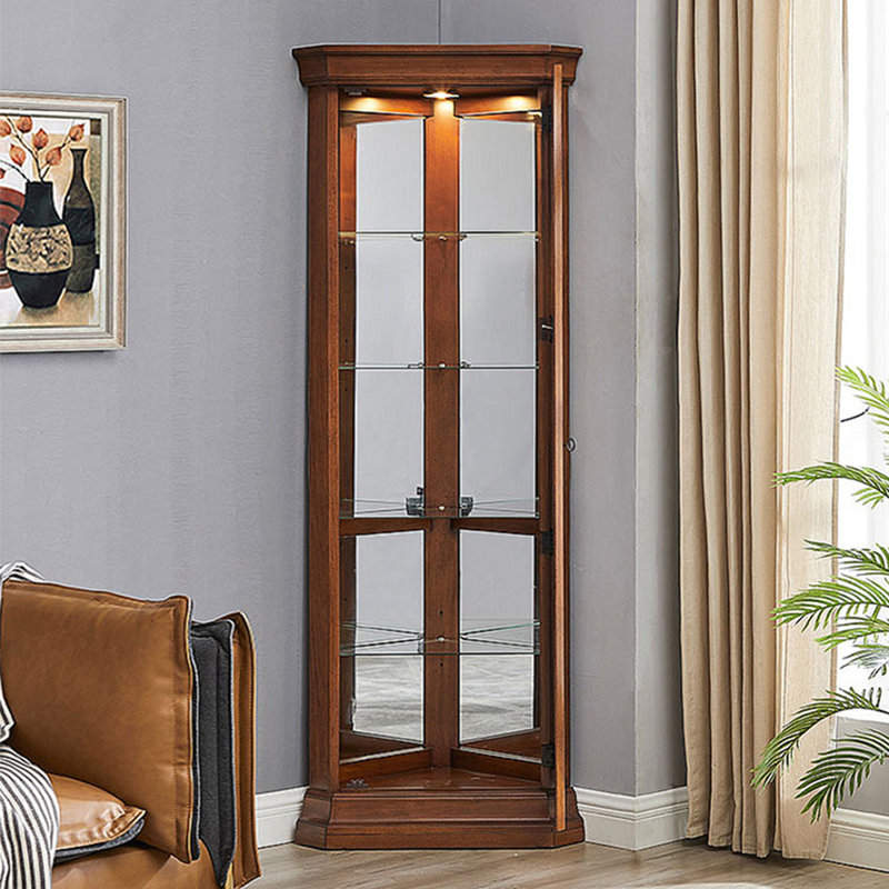 Armoire de coin en chêne américain