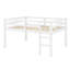 Lit mezzanine en bois avec échelle-683247130