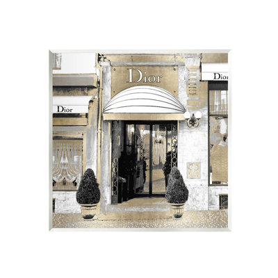 «Chic Fashion Glam Storefront» par Madeline Blake - impression sans cadre sur panneau de fibres à densité moyenne