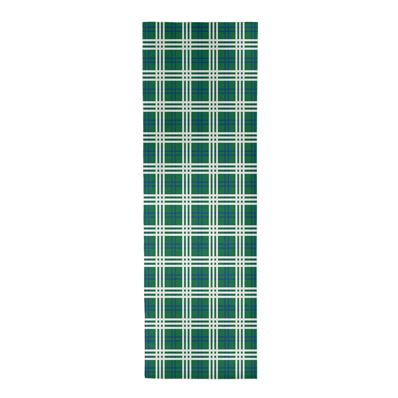 Tapis écossais vert, Tapis de couloir 2 pi 6 po x 8 pi