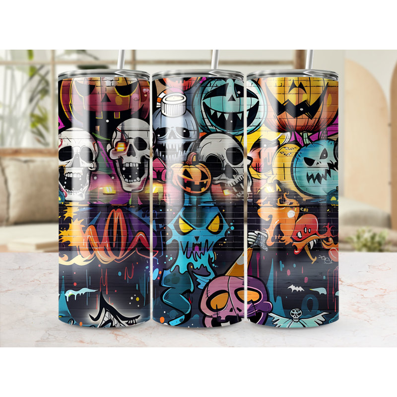 Choose Handmade Tumblers 591ml Vacuum Insulated Stainless Steel (18/8) Travel Tumbler with Straw