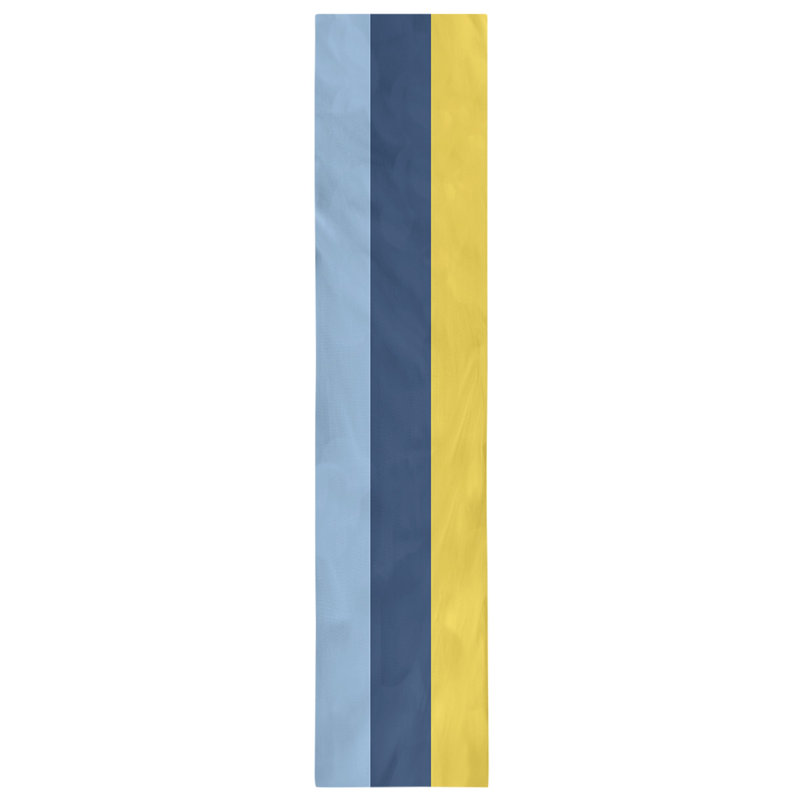 Chemin de table, 90 po x 16 po, Bleu clair/bleu marine/jaune, Tampa Bay