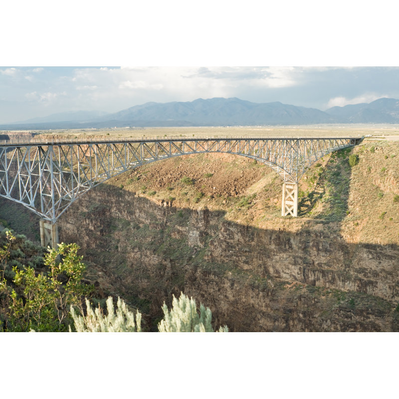 River Gorge Bridge by Qingwa - Wrapped Canvas Print, 30cm H x 46cm W