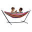 Hamac de luxe pour 2 personnes avec support en acier robuste 450 lb avec étui de transport - pour le jardin extérieur