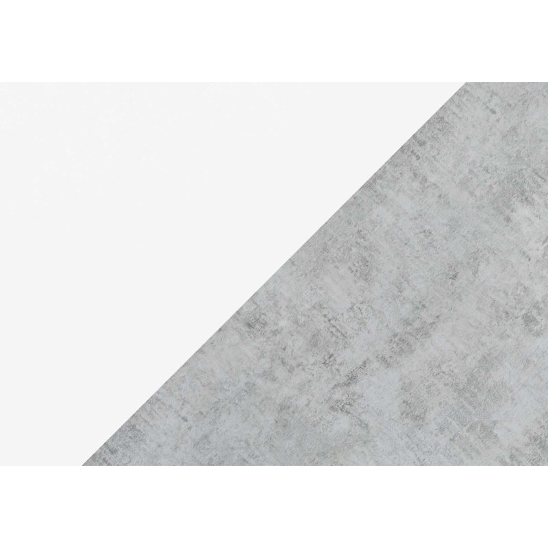 Meuble télé, 48 po, meuble multimédia, meuble de rangement, salon, chambre à coucher, Blanc / Gris