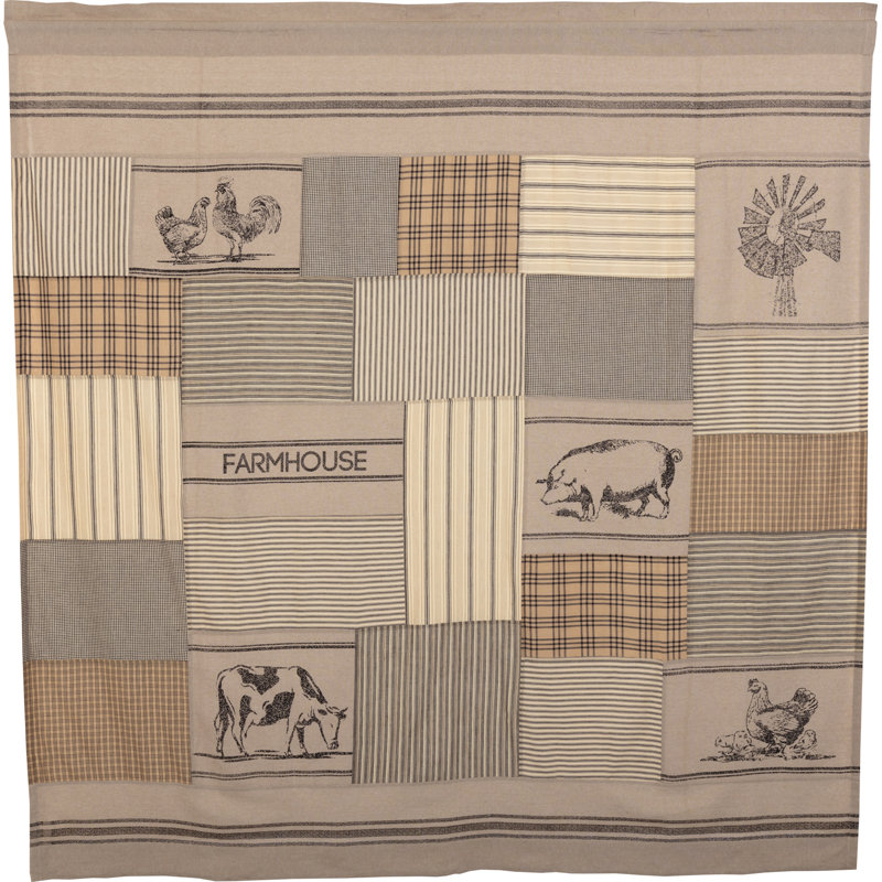 Rideau de douche en coton Sawyer Mill