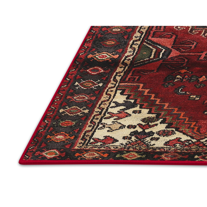 Tapis jaune clair/marron/noir, Rectangle 4 pi x 6 pi