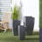 Galerie 3 Piece Metal Indoor Outdoor Planter with Tapered Base Set-553166721
