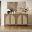 Boho - Buffet en rotin avec tablettes réglables-1503925116