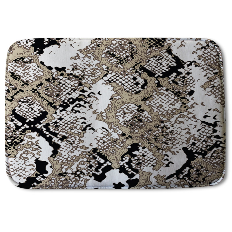 Jetter Non-Slip Bath Rug, Snake Skin Mystery