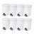 Sterilite 10818002 2.6 Gallon Ultra StepOn Wastebasket with Lid and Base, 8 Pack