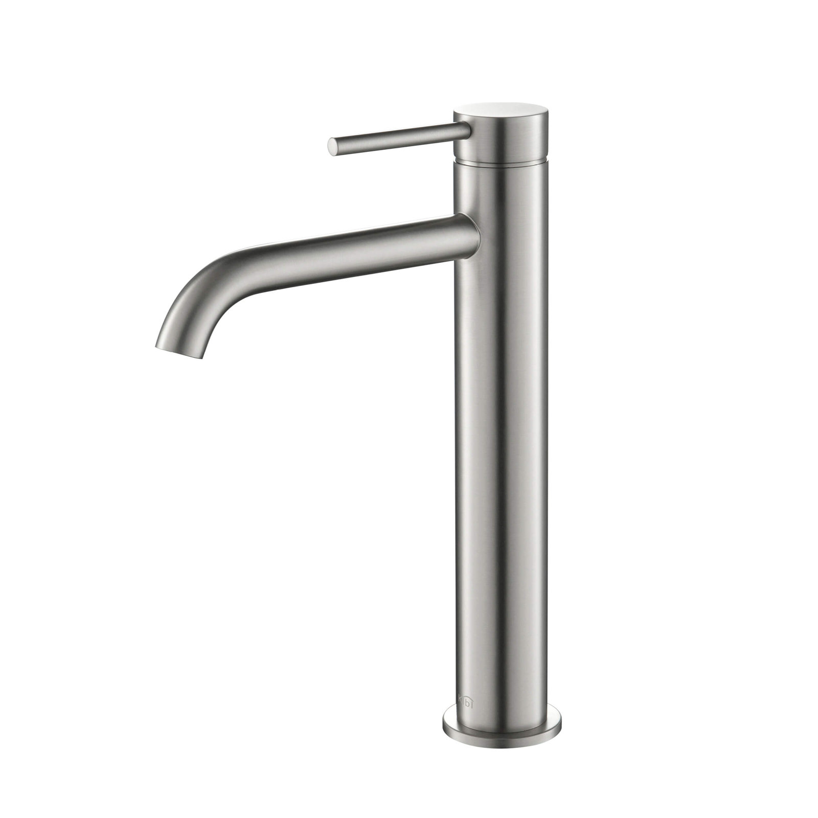 Vessel Sink Bathroom Faucet, Brushed Nickel, Without Drain Assembly