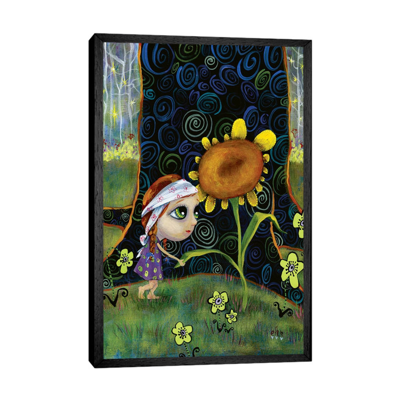 Nice To Meet You by Heather Renaux - Floater Frame Gallery-Wrapped Canvas Giclée on Canvas, 152.4 cm H x 101.6 cm W, Black