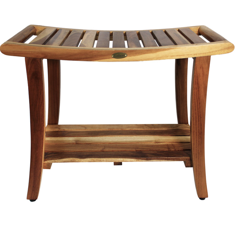 Teak Shower Wayfair Shower Stool Wade Logan® Lamis 16'' W Teak