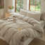 Ensemble de housse de couette rayé 100% coton délavé DONEUS-113054931-113054928