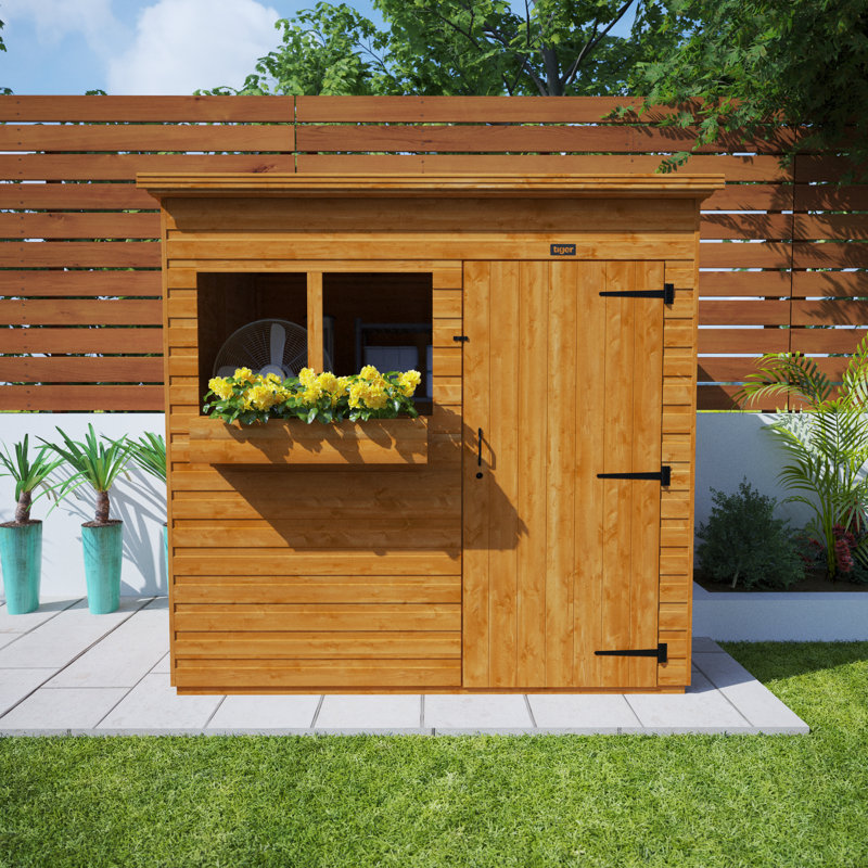 7x5w Tiger Shiplap Pent