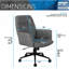 Chaise de bureau rembourrée Techni Mobile