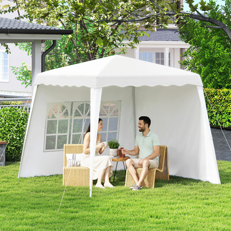 Auvent 8 'x 8' avec sac de transport et pieds inclinés, UV50 +