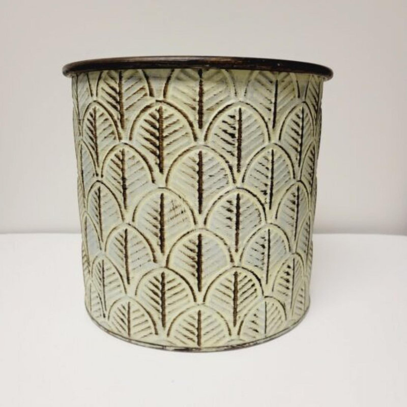 Ensemble de 3 pots à fleurs en métal