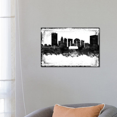 Toledo Black & White Film by WallDecorAddict - Wrapped Canvas Print