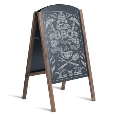A-Frame Pavement Sign Free-Standing Chalkboard 80cm H x 45cm W