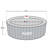 ALEKO Diamond Inflatable Jetted Round Hot Tub with Energy Efficient Cover 4 Person-106482359