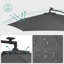 Piqua 300cm Lighted Market Parasol-240736456