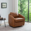 Fauteuil demi-tonneau pivotant rembourré Balvir