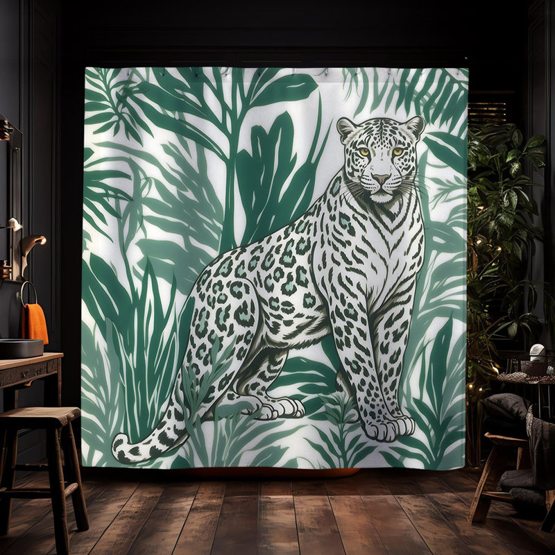 Rideau de douche Driton Leopard