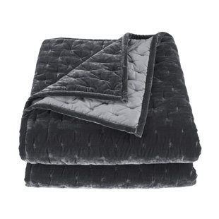 Stella Faux Silk Velvet Classic Chic Modern Rustic Romantic Western Quilt Set