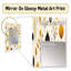 Deby Mcm Minimalist Revival - miroir décoratif Mid-Century, grand miroir mural moderne Mid-Century, impression sur métal-1872509883