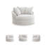 Fauteuil d'appoint pivotant surdimensionné Snodoodle