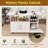 47" Multi-Functional Folding Dining Table with Storage Shelves & Wheels, Compact Space-Saving Desk for Kitchen, Dorm & Office, White