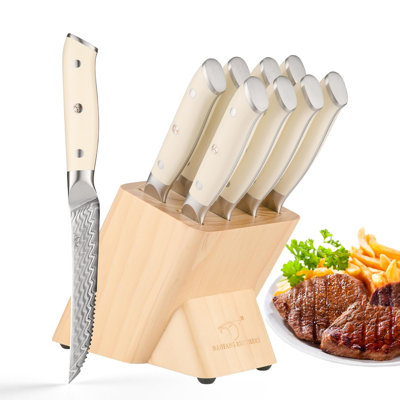 Nanfang Brothers Damascus Steel Steak Knife Set