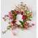 Pink Flower With Leaf Polyester 4.5'' Wreath