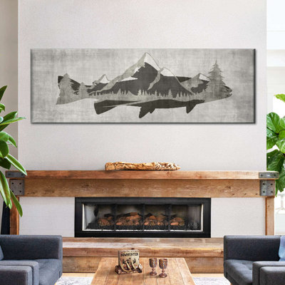 " Mountain Trout I Canvas Print "