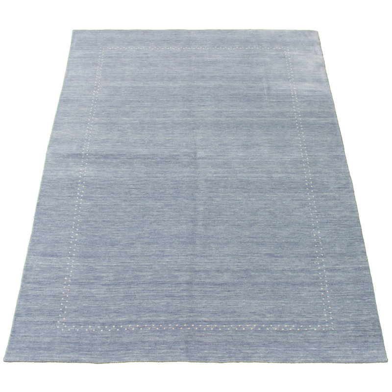 Tapis décoratif en laine noué à la main de conception unique 6 pi 1 po x 8 pi 10 po new age gabbeh