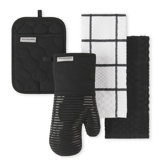 KitchenAid Onion Quilt Kitchen Towel, Oven Mitt & Potholder Set 4-Pack