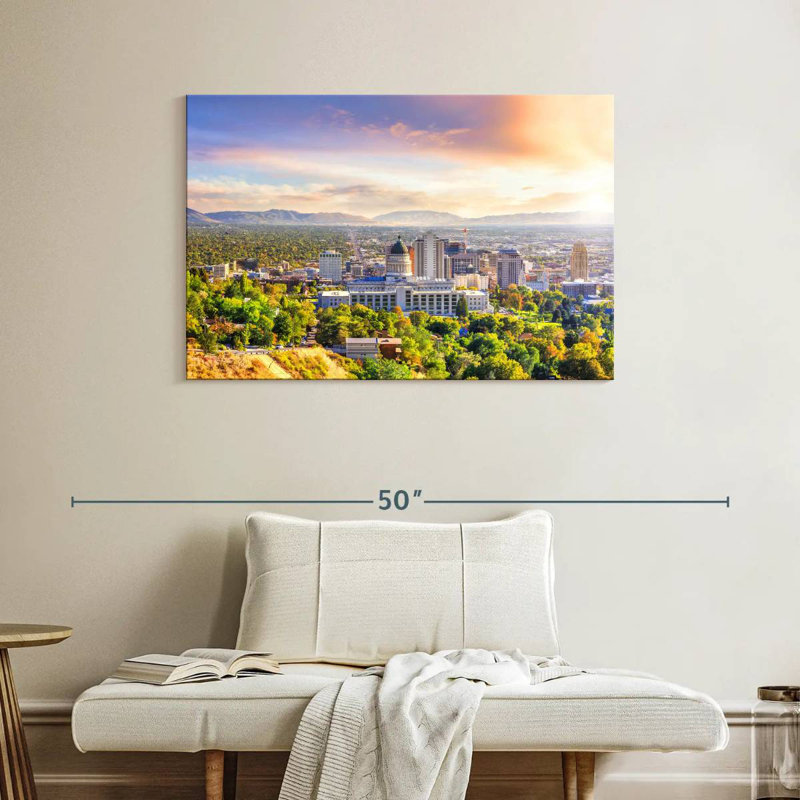 Nicci Breathtaking Salt Lake City, 26" H x 39" W
