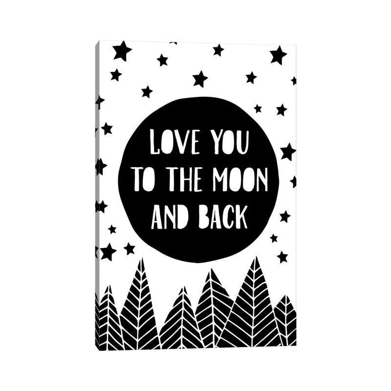 To The Moon by The Native State - Gallery-Wrapped Canvas Giclée on Canvas, 20.32 cm H x 30.48 cm W, Canvas
