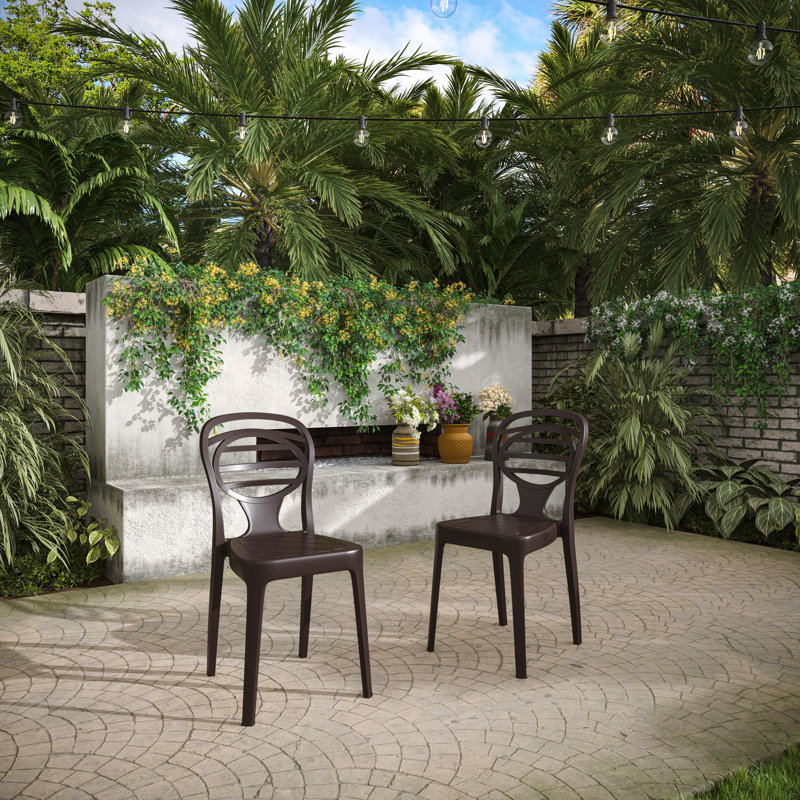 Kova Patio Chair Set, Brown