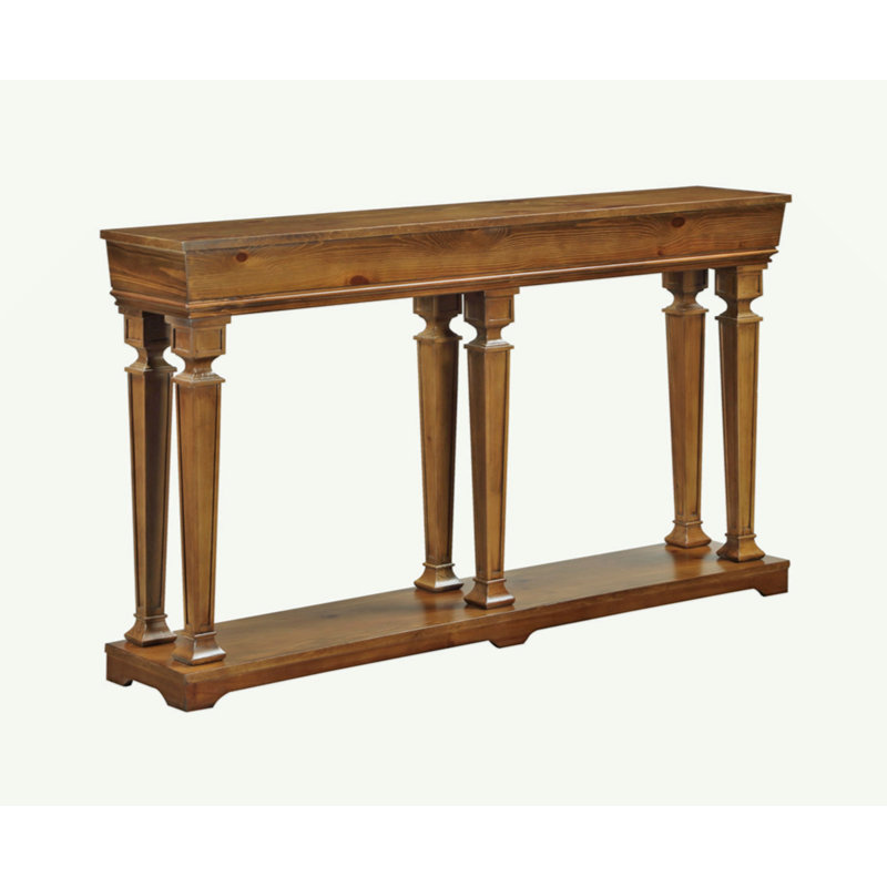 Garrison Oak Finish Console Table