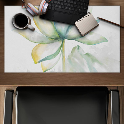 Abstract lotus flower - 14.00"x24.25" Desk mat