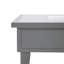 Table de foyer d'extérieur au propane en aluminium avec couvercle H 20 po x l 26,8 po Kliyah