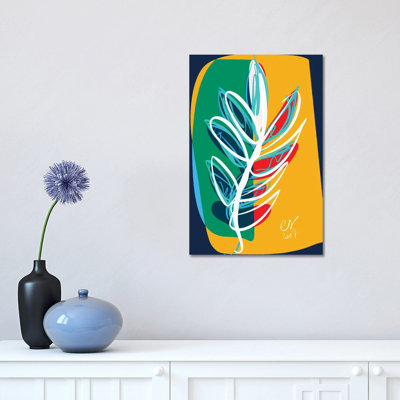 The Palm 1 Piece Wrapped Canvas Wall Art